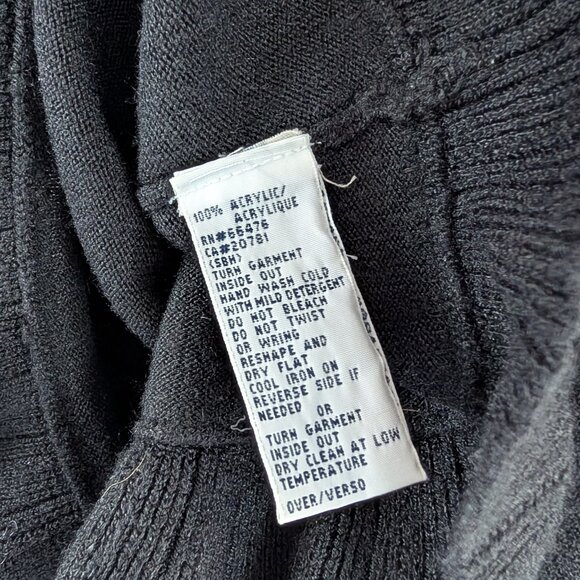 Tommy Hilfiger Black Y2K Spaghetti Strap Knit Top Beaded with‎ Ruffles Size SP - Picture 13 of 14